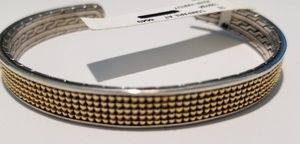 John Hardy Men’s Classic Chain Cuff in 18k YG/SS